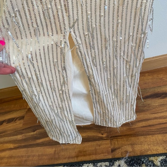 FASHION NOVA Nude Giving Details Sequin Maxi Dress - Picture 11 of 15